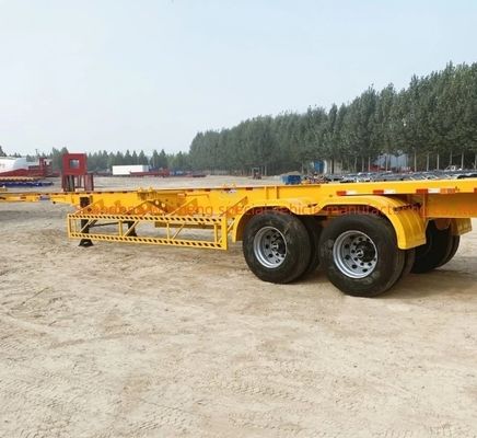 Aanpasbare 40ft Container Semi-trailer met 13Ton As en Steel Skeleton Structure