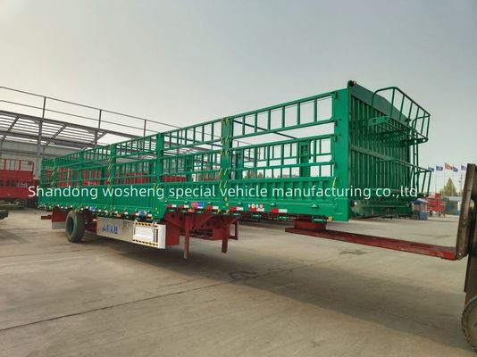 12400X2500X3650mm 3 assen Veetegels Trailer Zaan vrachtwagen Halve trailer
