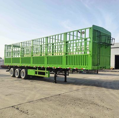 12400X2500X3650mm 3 assen Veetegels Trailer Zaan vrachtwagen Halve trailer