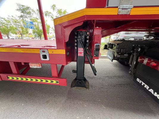 Op maat gemaakte 3/4 Assen 40FT Container Hout Steel Tube Lowbed Semi Trailer voor Truck