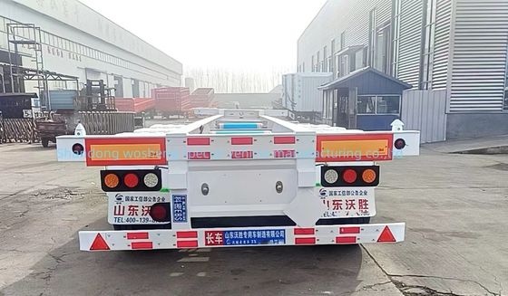 Q345B Semi-trailer met 500 mm hoogte en 12400x2500x1550 mm grootte