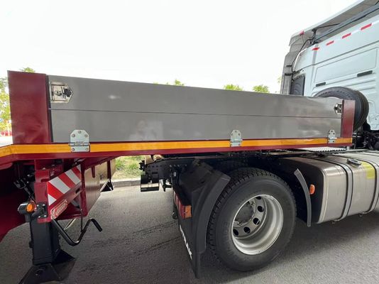 Op maat gemaakte 3/4 Assen 40FT Container Hout Steel Tube Lowbed Semi Trailer voor Truck