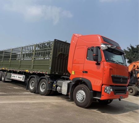 Goedkope omheining vracht half-trailers met een capaciteit van 50 ton en staal materiaal