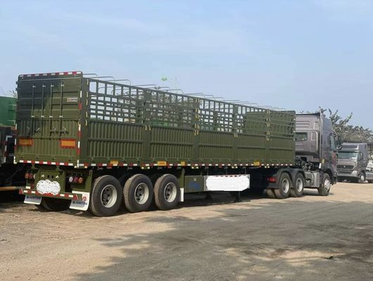 Goedkope omheining vracht half-trailers met een capaciteit van 50 ton en staal materiaal