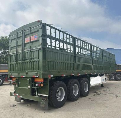 Goedkope omheining vracht half-trailers met een capaciteit van 50 ton en staal materiaal