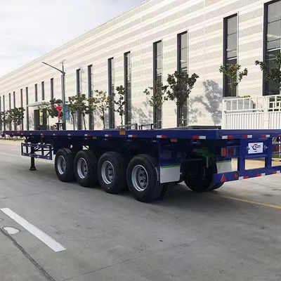 Semi-trailer met 3 assen 4 assen Vlakbed Container Truck Landing Gear 28t Heavy Duty
