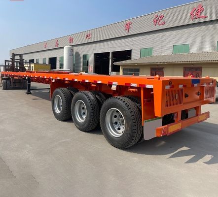 Semi-trailer met 3 assen 4 assen Vlakbed Container Truck Landing Gear 28t Heavy Duty
