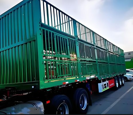 -Spot Halve aanhangwagens Vee Schapen Paarden Vervoer Hoogsterke lading hek aanhangwagen