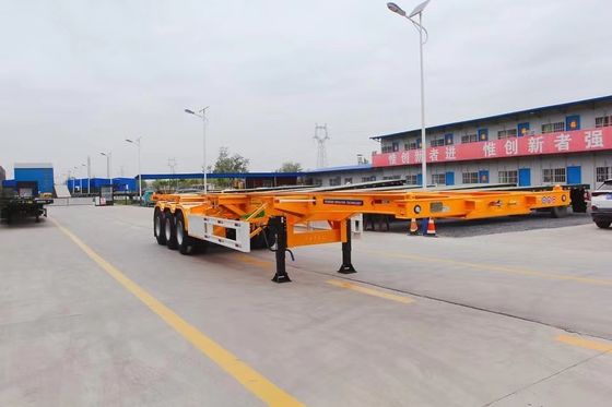 Top 3 ascontainer skelet aanhanger met staal en 28 ton/pc landingsgestel