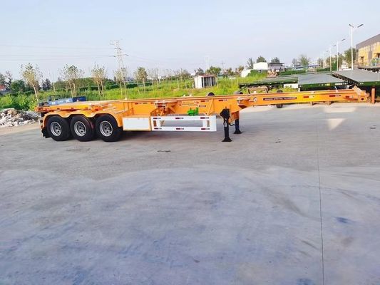 Top 3 ascontainer skelet aanhanger met staal en 28 ton/pc landingsgestel