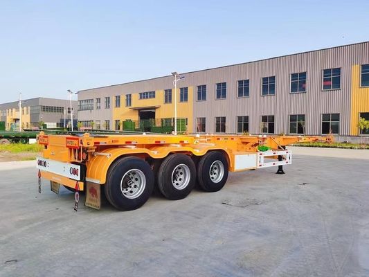 Top 3 ascontainer skelet aanhanger met staal en 28 ton/pc landingsgestel