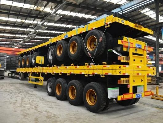 Duurzame 40ft 20ft Container Normale Bulk Cargo Flatbed Semi-trailer voor transport