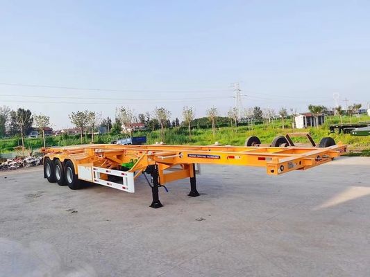 Top 3 ascontainer skelet aanhanger met staal en 28 ton/pc landingsgestel
