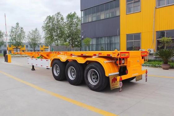 Top 3 ascontainer skelet aanhanger met staal en 28 ton/pc landingsgestel