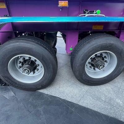 3 assen type achterste aanhangwagen U-vorm kantelend aanhangwagen 9800x2500x3500mm