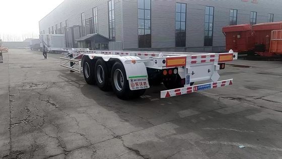 Type 2 as 3 as 4 as 60T nuttige lading skelet half-trailer voor 20ft 40ft container
