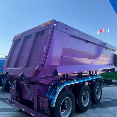 Maximale nuttige lading U-vormige halfrol met kantelendend voor het transport van zand Achterste halfrol met dump