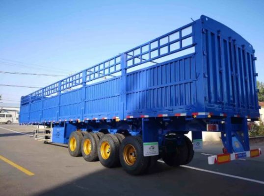 Vervoer van groenten met vertrouwen met behulp van 80t staak type halve trailer hek trailer