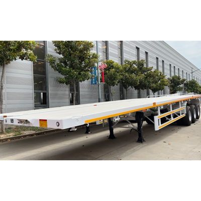 20ft 40ft 50t platte halfrijtuig met container chassis en 50mm of 90mm King Pin