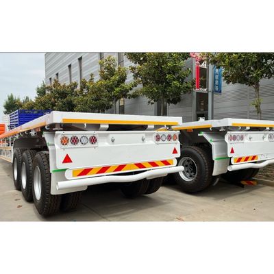 20ft 40ft 50t platte halfrijtuig met container chassis en 50mm of 90mm King Pin