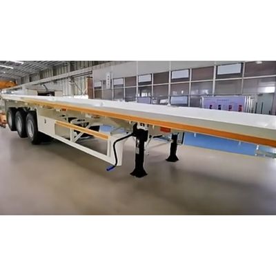 20ft 40ft 50t platte halfrijtuig met container chassis en 50mm of 90mm King Pin