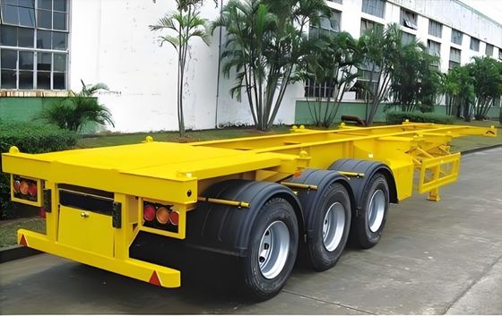 50 ton maximaal laadvermogen 3 as 20FT 40FT container chassis skelet half vrachtwagen aanhangwagen
