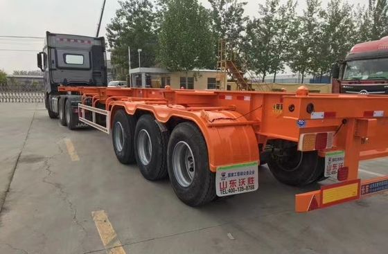 50 ton maximaal laadvermogen 3 as 20FT 40FT container chassis skelet half vrachtwagen aanhangwagen