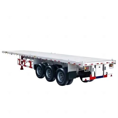 12400*2610*1550mm Stalen platbed trailer 3as 4as voor zwaar trekken
