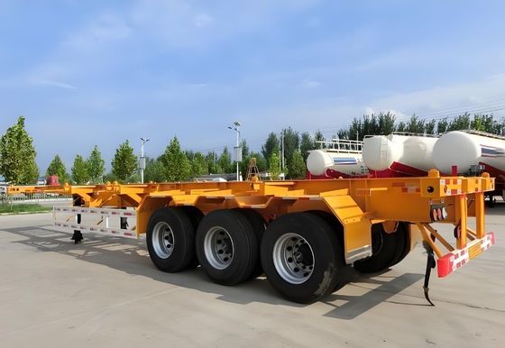 Stainless Steel Skeleton 40ft Container Transport Trailer met mechanische ophanging