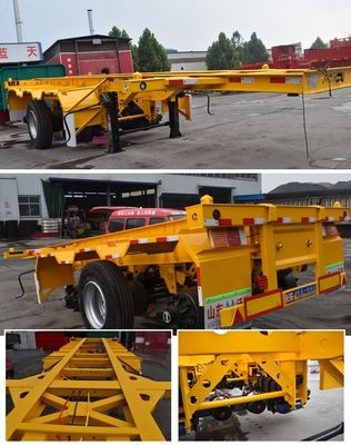 Stainless Steel Skeleton 40ft Container Transport Trailer met mechanische ophanging