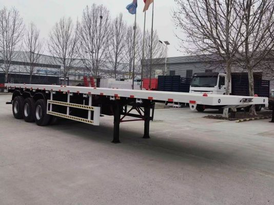 28t zwaar landingsgestel, op maat gemaakte platte halfrijtuig voor veilige containerbezorging