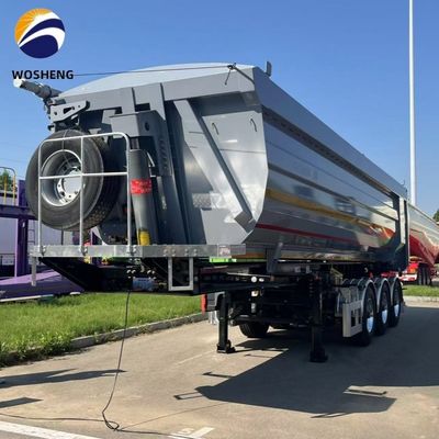 3 assen zware zandvervoerswagen voor het vervoeren van 60 ton aanhangwagen