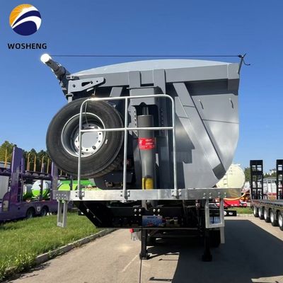 3 assen zware zandvervoerswagen voor het vervoeren van 60 ton aanhangwagen