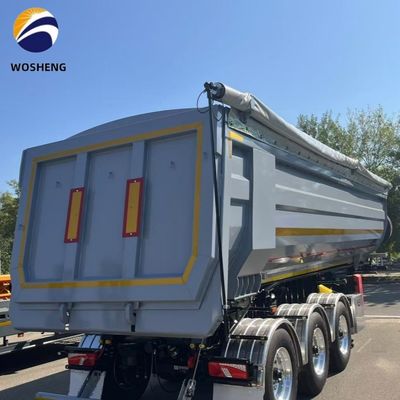 3 assen zware zandvervoerswagen voor het vervoeren van 60 ton aanhangwagen