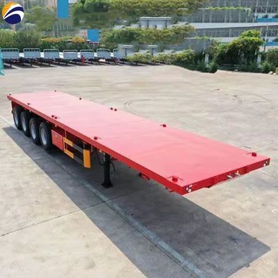 Semi-trailer voor containervervoer 3 as 4 as 20ft 40ft 45ft flatbed truck trailer