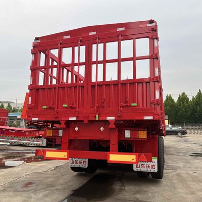3 Assen 40-80tons Drop Side Veehouderij Boerderij Side Wall Fence Semi Truck Trailers Direct
