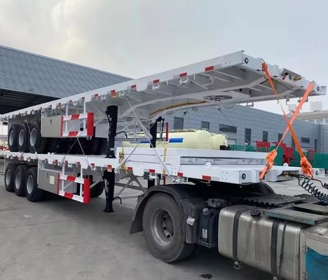 Semi-trailer voor containervervoer 3 as 4 as 20ft 40ft 45ft flatbed truck trailer