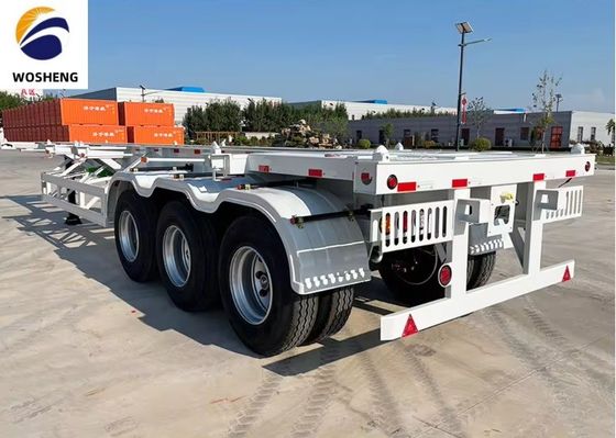 20ft 40ft Container Trailer 3 Axle Skeleton Semi Trailer voor gemakkelijk vervoer