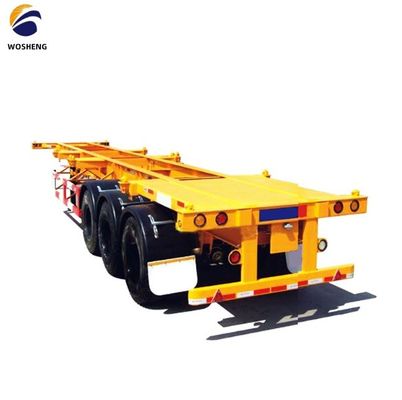 2 as 20 ft skeletcontainercontainervervoerhalve trailer op verzoek van de klant