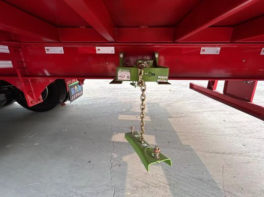 Trucktrailer voor het vervoer van vee 3 assen 20-40 ton Hoge hek Halve aanhangwagen