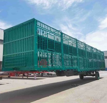 Verkoop op maat 3 assen 20-40 ton hoog hek half-trailer voor veehouderij dieren