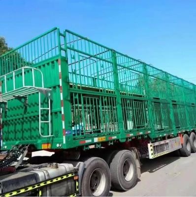 Verkoop op maat 3 assen 20-40 ton hoog hek half-trailer voor veehouderij dieren