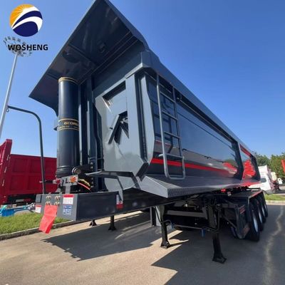 Truck Trailer 3 Axel 4 Axel Tipping Tipper Achterste Dump Truck Semi-trailer voor de bouw