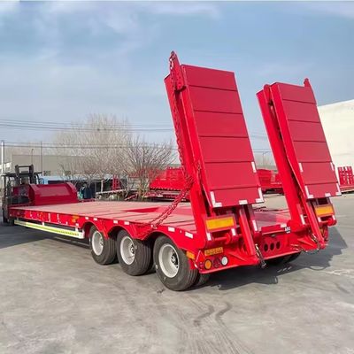 150 ton Max Loading Lowboy Lowbed Semi Trailer voor zwaar vervoer Aanpasbaar