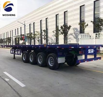 2 3 4axel Flatbed Trailer Aanpassing Rim 9.0-22.5 Container Grootte 20ft 45ft 40ft