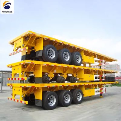 Maximaal laadvermogen van 100 ton Semi-trailer Ideaal voor het vervoer van 20ft 45ft 40ft Container