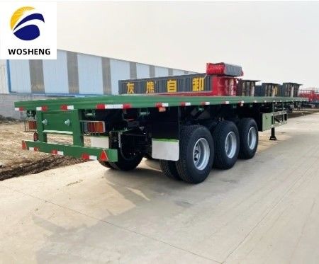 Maximaal laadvermogen van 100 ton Semi-trailer Ideaal voor het vervoer van 20ft 45ft 40ft Container