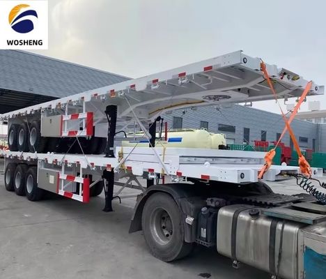 Maximaal laadvermogen van 100 ton Semi-trailer Ideaal voor het vervoer van 20ft 45ft 40ft Container