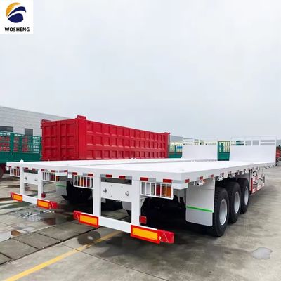 20/40/45ft Container Flatbed Semi Trailer met 2-3 assen en grote laadcapaciteit