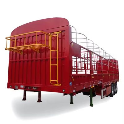 3 assen hek vracht aanhangwagen met maximale lading 100 ton en 13000*2550*2900mm afmetingen